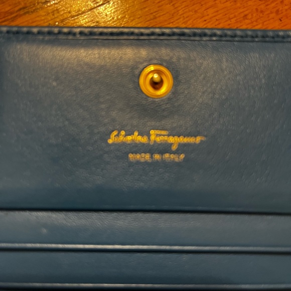 Salvador Ferragamo Small blue excellent wallet - Picture 3 of 13